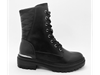 Botas de mujer negras exquisitas, simples y duraderas