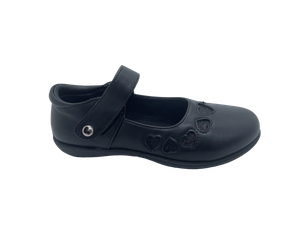 Zapatos escolares minimalistas, refinados, generosos y alegres para niña