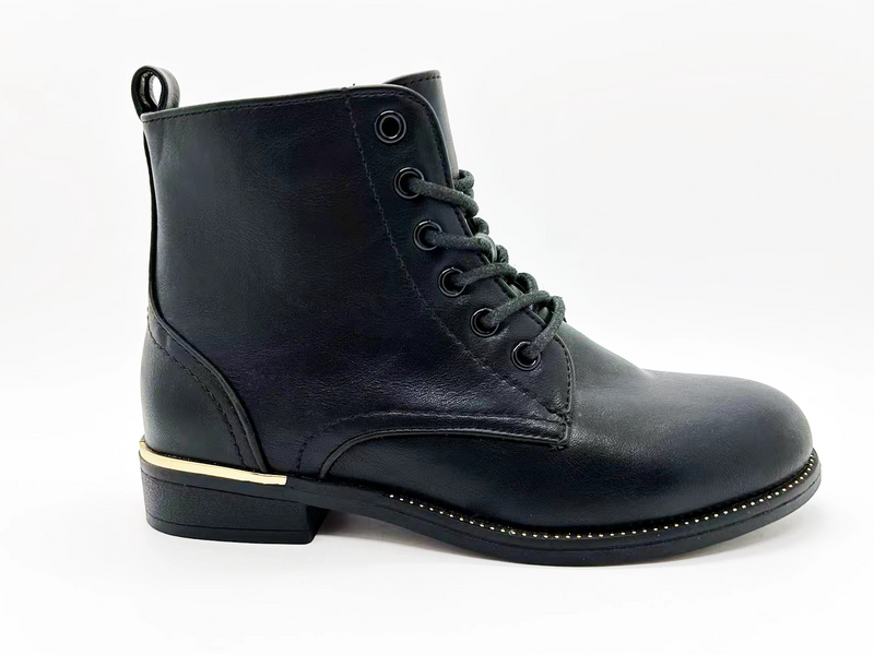 Botas de señora baratas antideslizantes de color negro intenso que no se abren fácilmente