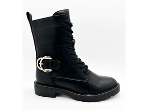 Botas de señora exquisitas de cuero sintético minimalista