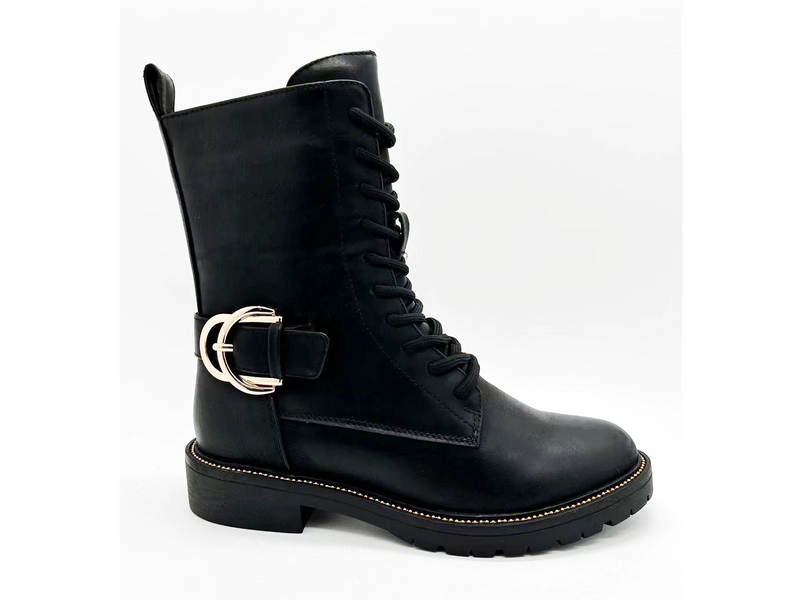 Botas de señora exquisitas de cuero sintético minimalista