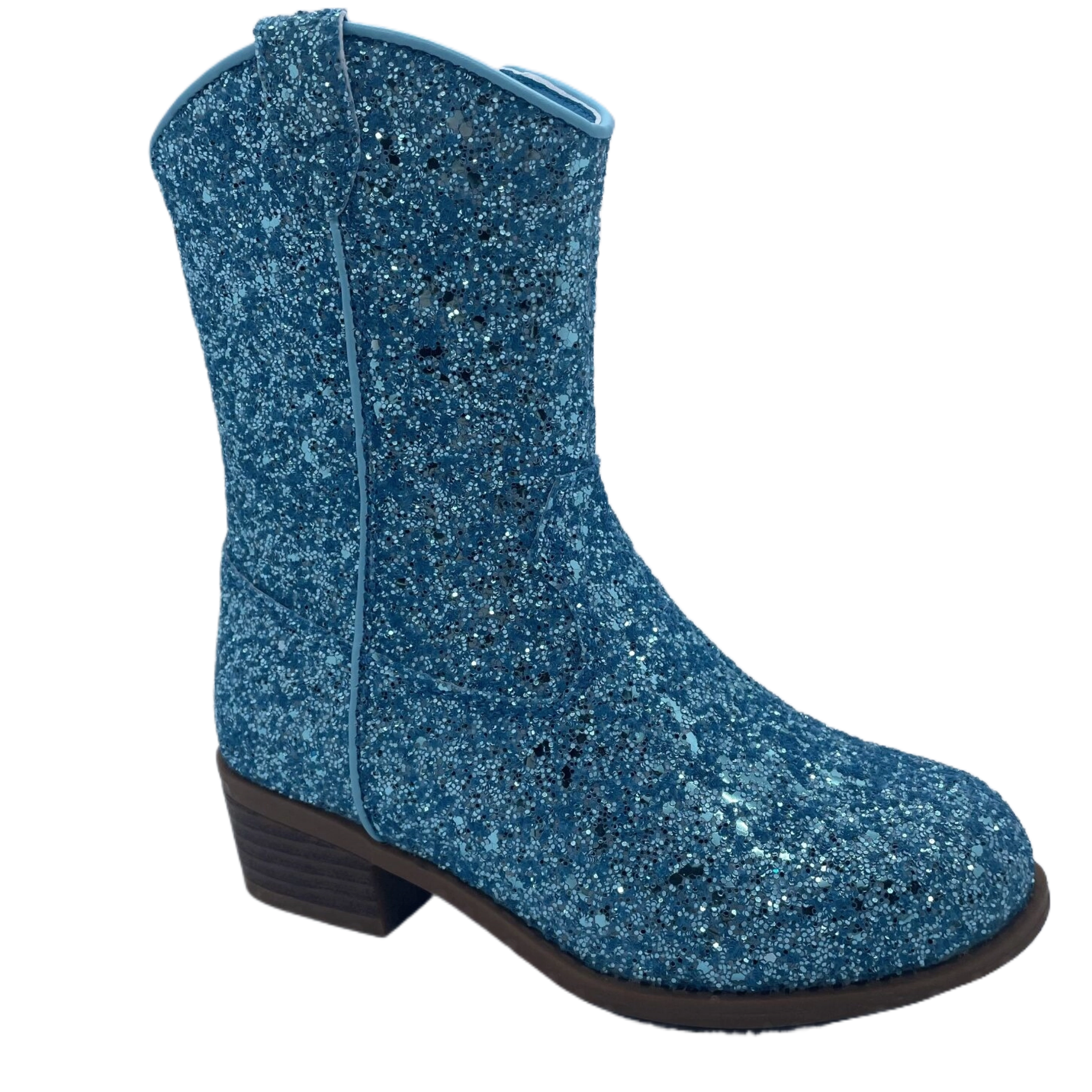 Bota de niña deslumbrante exquisita de moda con lentejuelas