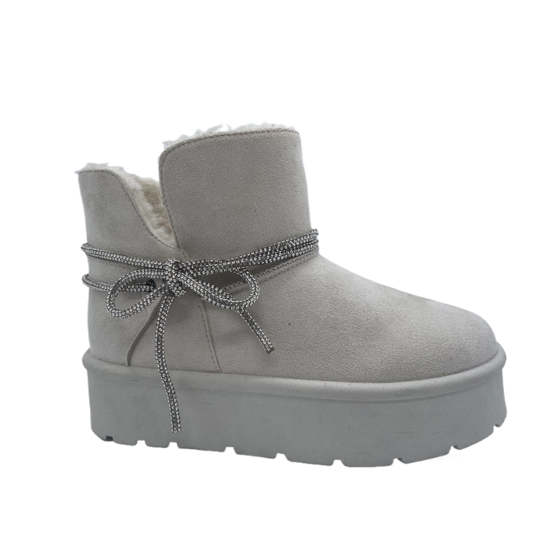 Bota de nieve para mujer deslumbrante, acogedora y duradera