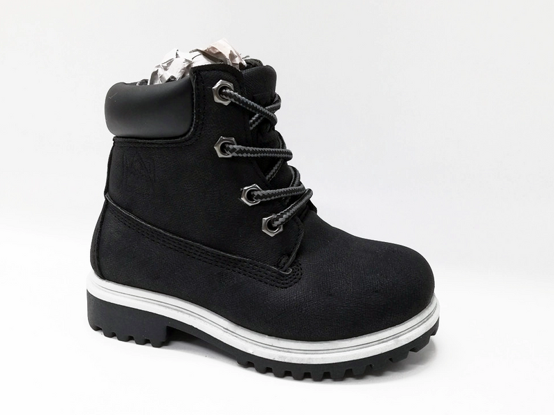 Botas antideslizantes cómodas y cálidas de alta calidad para niñas, color negro