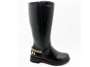 Botas altas de mujer de PU con superficie lisa 