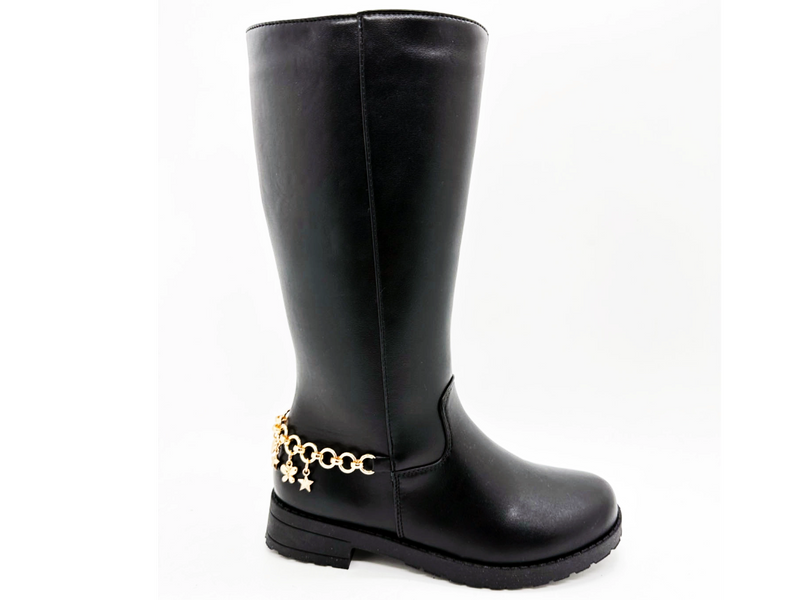 Botas altas de mujer de PU con superficie lisa 