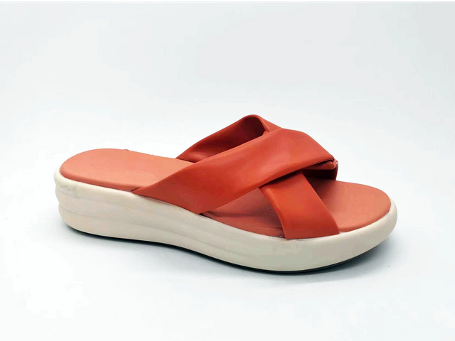 Sandalias de mujer animadas y cómodas de moda naranja