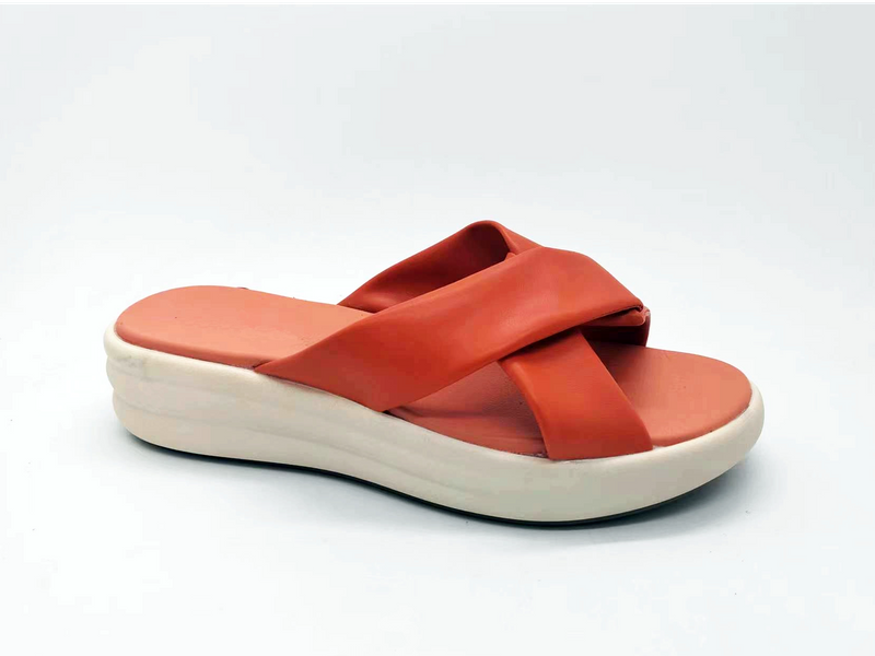 Sandalias de mujer animadas y cómodas de moda naranja