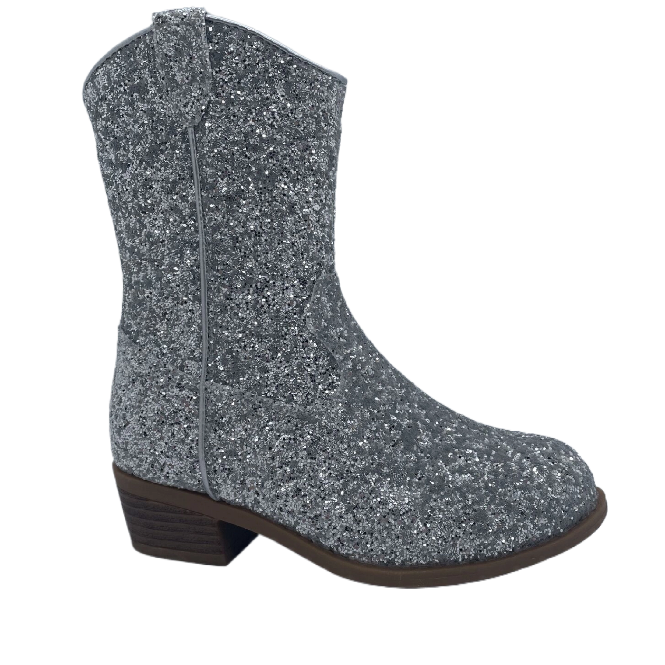 Bota de niña deslumbrante exquisita de moda con lentejuelas