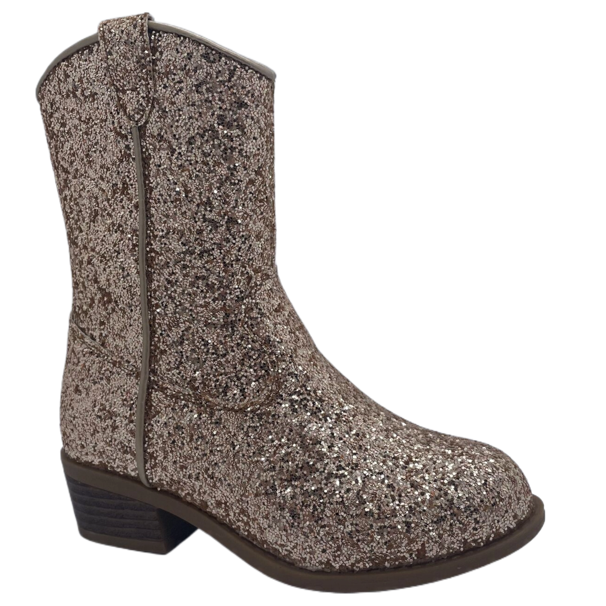 Bota de niña deslumbrante exquisita de moda con lentejuelas