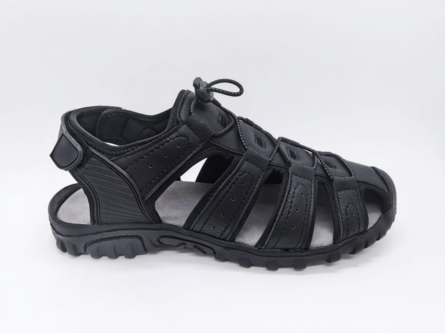 Sandalias de hombre estables de moda negras