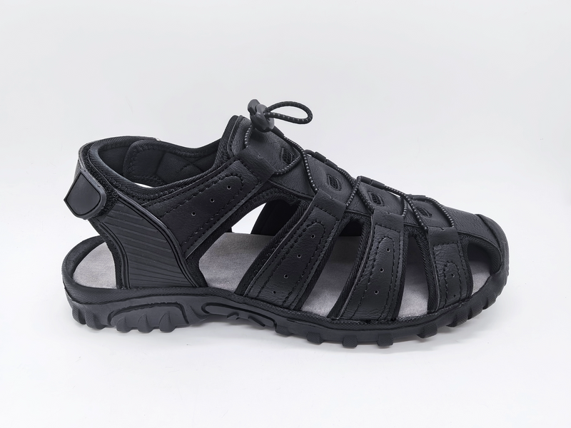Sandalias de hombre estables de moda negras